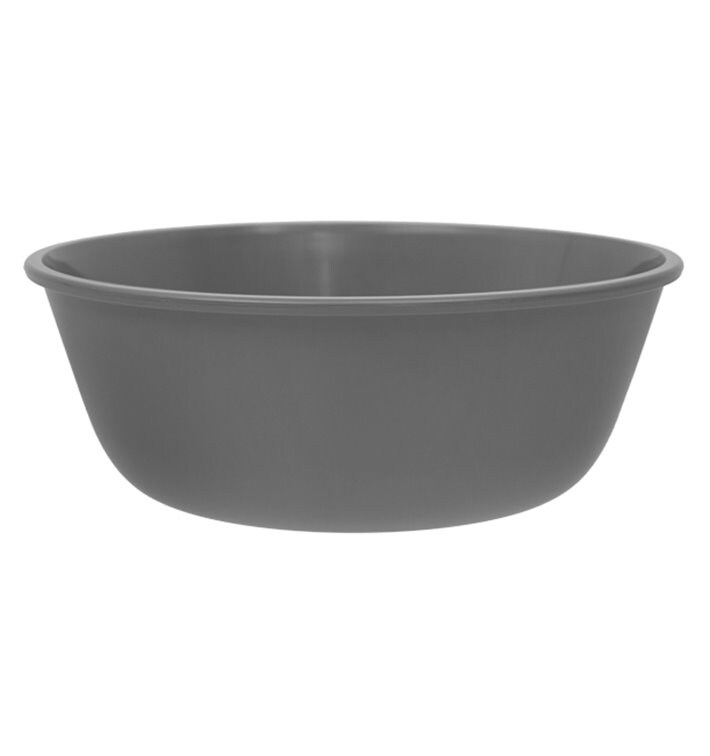MONOUSO - Wiederverwendbare Durable Schale PP „Revolve“ Grau 1150ml Ø18,3cm (1 Stück) Image