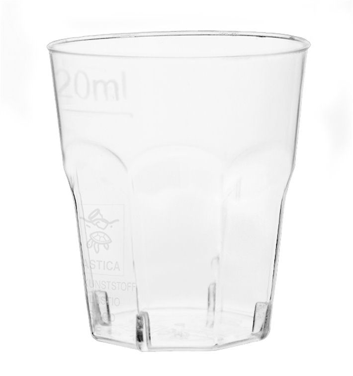 MONOUSO - Wiederverwendbarer Schnapsglas PS Klar 25ml (50 Stück) Image