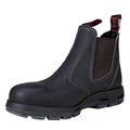 Redback USBOK Chelsea Boots Claret Brown with Steel Toe Cap from Australia (UK size 12)