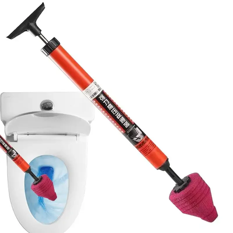 Luftkolben für Toilette, Toilettenentstopper, Plunge-Werkzeug mit ergonomischem Griff, Hochdruck-Sanitärwerkzeug, Entferner zum Entfernen von Luftabfluss und Verstopfen Image