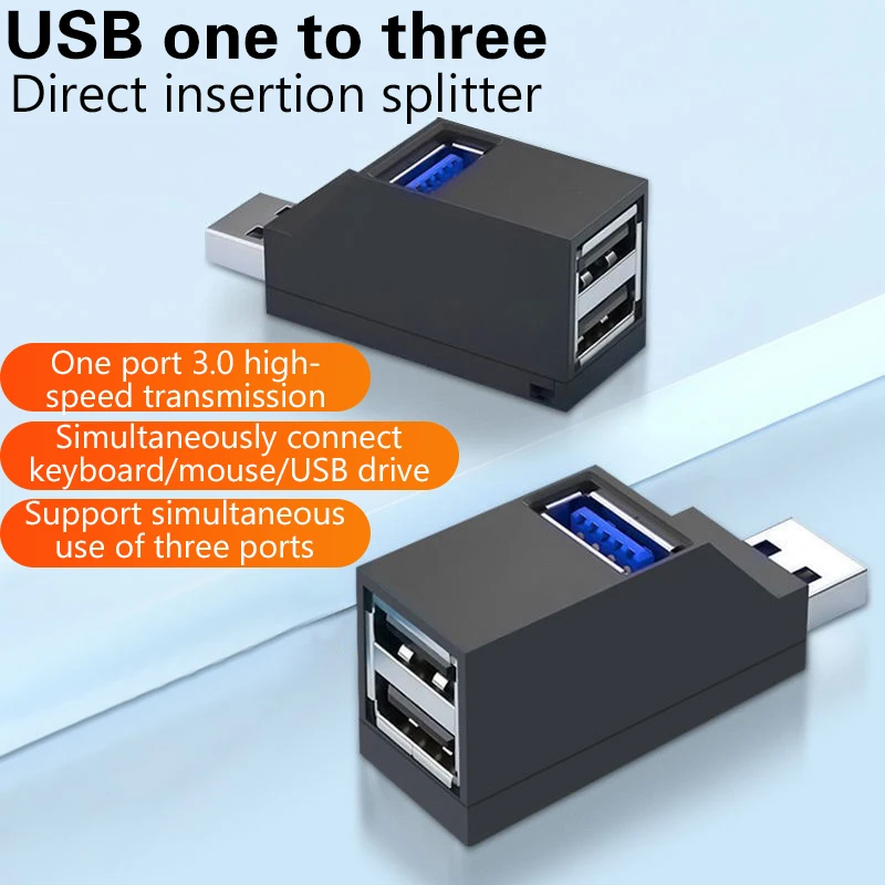 High Speed USB 3.0 HUB Adapter 3 Port Mini Splitter Box Extender für PC Laptop Datenübertragung Docking Station Teile Image