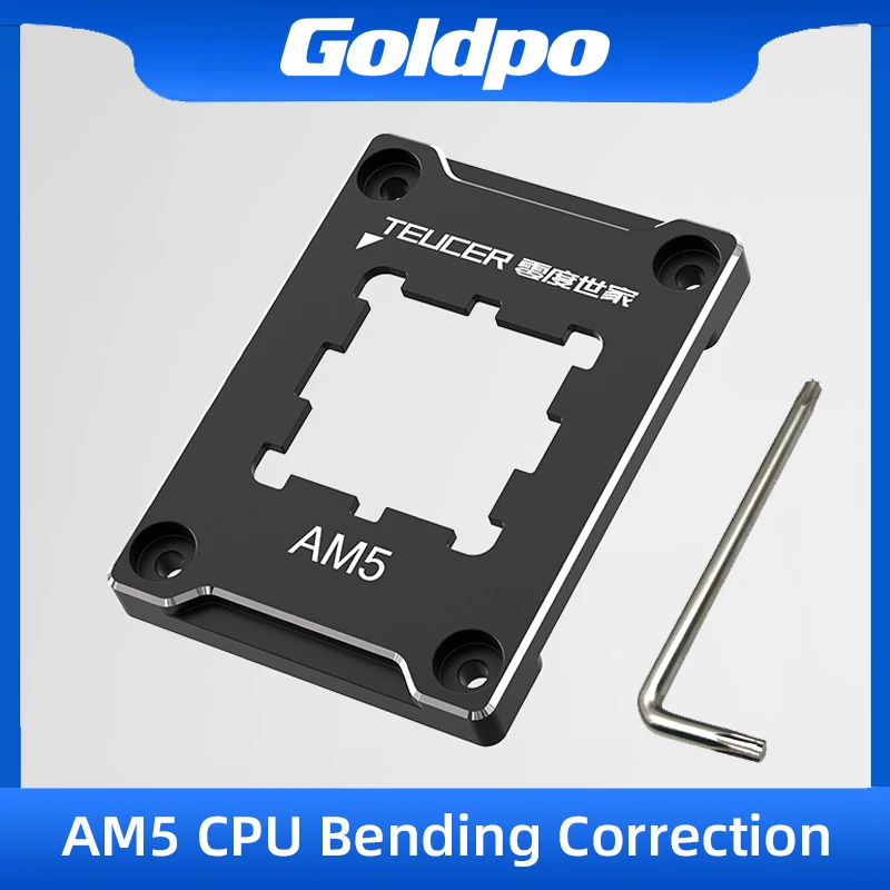 AMD AM5 Secure Frame BCF CPU Biegekorrektur Feste Schnalle CNC-Aluminiumlegierung Anti-Off-Schutz mit Schraubendreher Image