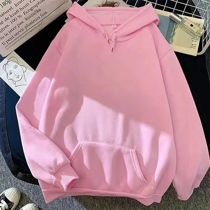 Primavera Autunno Moda Uomo Donna Felpa con cappuccio Casual Felpe con cappuccio Pullover Felpe Top da donna Felpe con cappuccio tinta unita Felpa da donna