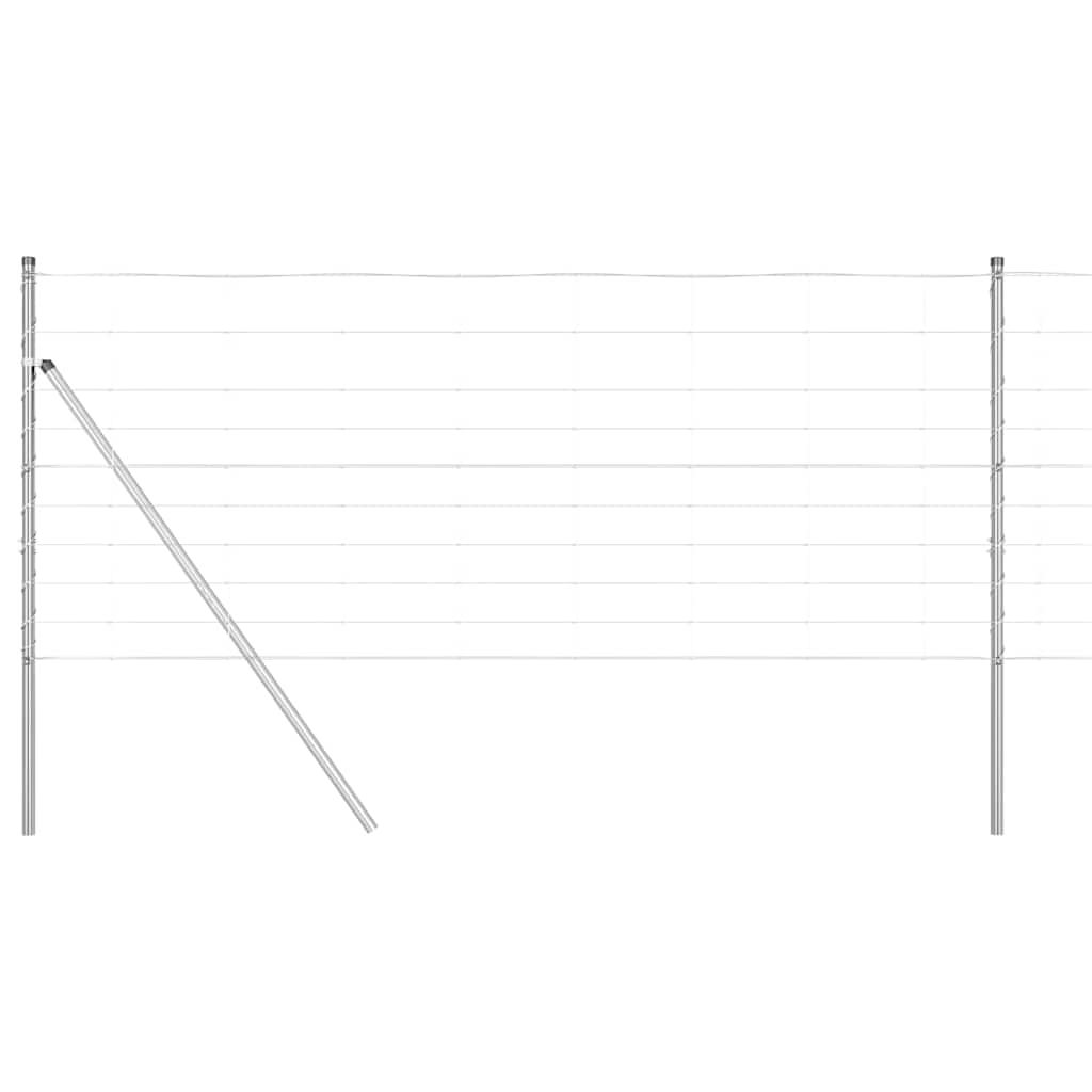 vidaXL Zaunpfosten Galvanisiert 25 x 1 m Stahl Image