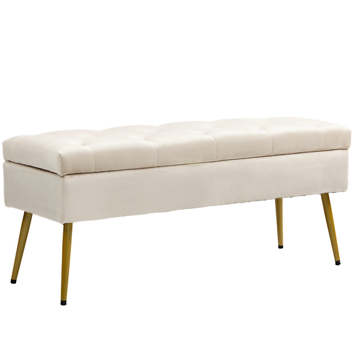 HOMCOM - Sitzbank - 102L x 35B x 43H cm - beige Image