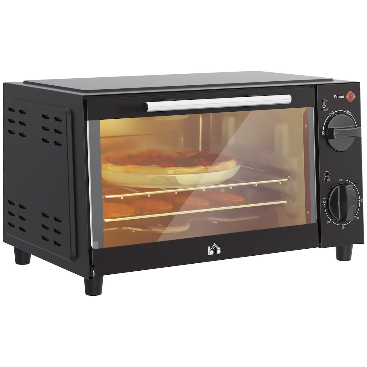 HOMCOM - Minibackofen - 35L x 24,6B x 20H cm - schwarz Image