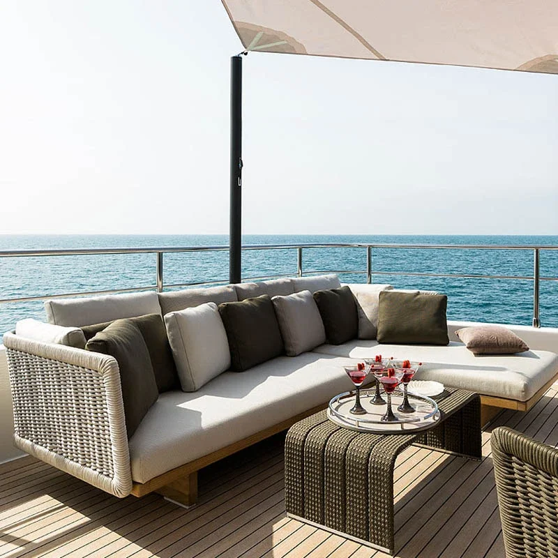 Ensembles de meubles de jardin en bois nordique coin relaxant moderne luxe Table de jardin Center salon Camping concepteur Mesa meubles de maison