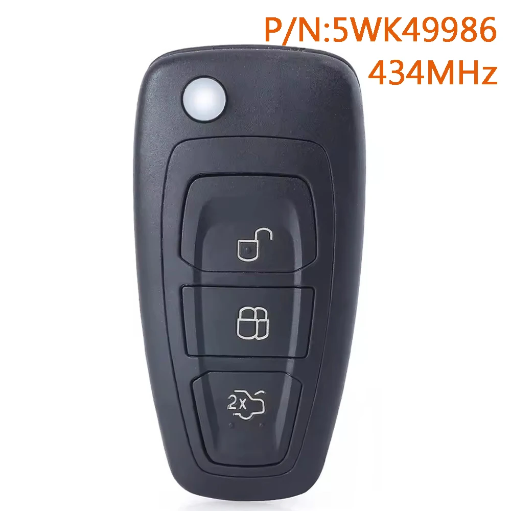 DIYKEY 5WK49986 4D63 AM5T-15K601-AD/ AG/ AE/ AF 434 MHz Fernschlüsselanhänger für Ford C-Max Focus Galaxy Grand C-Max Mondeo S-Max Image