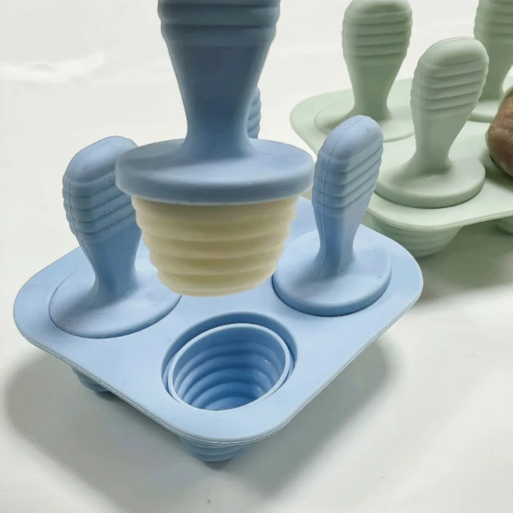 Baby-Silikon-Eisform, wiederverwendbare, ungiftige Eiswürfelform für selbstgemachte gefrorene Leckereien, Aufbewahrung von Muttermilch, Küche Image