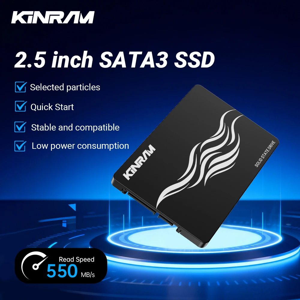 KinRam 2,5 SATA 3 SSD 120 GB 128 GB 240 GB 256 GB Festplatte 240 256 GB SATA3 Solid State Drive 120 128 GB HDD für Laptop PC Desktop Image