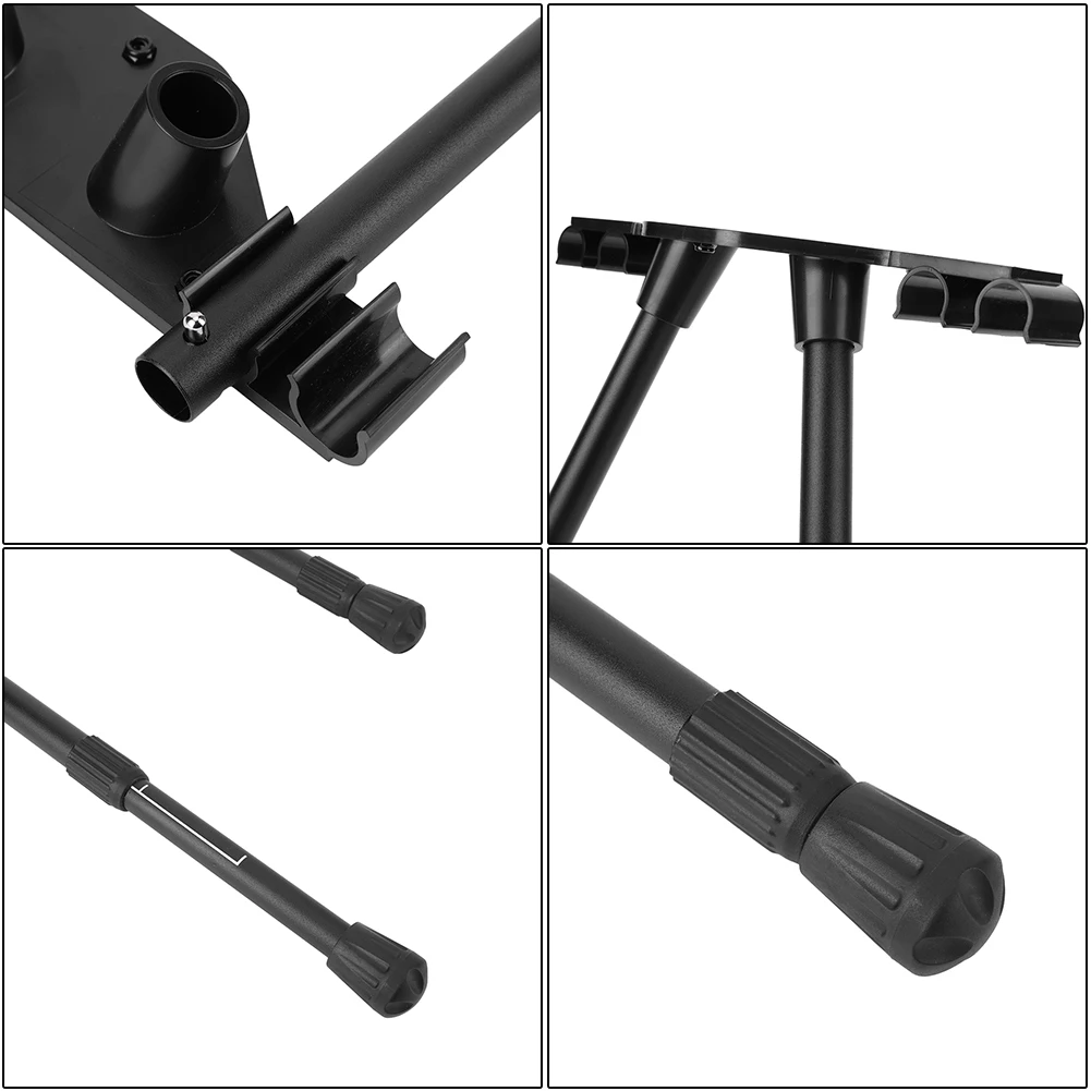 Klappbare Campingtischbeine, faltbare Tischbeine aus Metall, höhenverstellbare Couchtischbeine, Campingausrüstung, Outdoor-Reisen Image