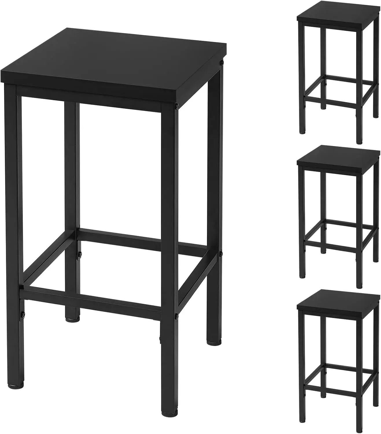 1060BY-4 Barhocker, Küchenhocker, Thekenhocker, Industriehocker mit Fußstütze, für Bar, Esszimmer, Küche, Salon, Ma