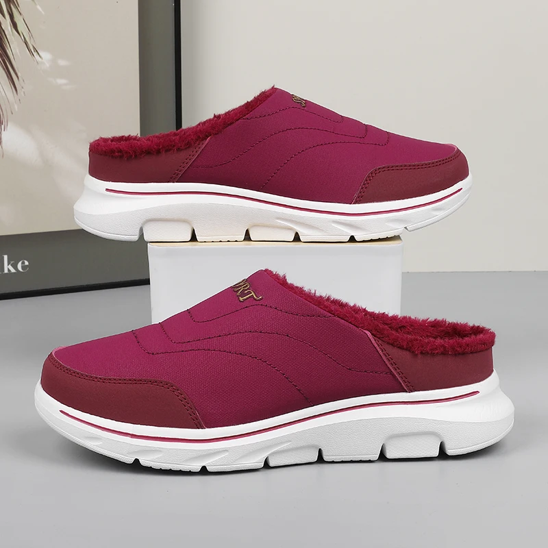 Frauen Hausschuhe Winter Warm Plüsch Hause Innen Paar Hausschuhe Wasserdicht Weichen Komfort Winter Schuhe Frauen Schuhe Größe 36-42