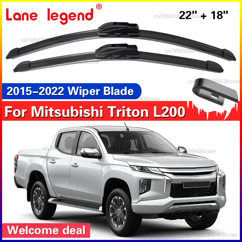 Für Mitsubishi Triton L200 2015 ~ 2022 2020 2018 2017 Auto Front Fenster Scheibenwischer Klingen U J Haken Pinsel winter Reinigung Zubehör Image