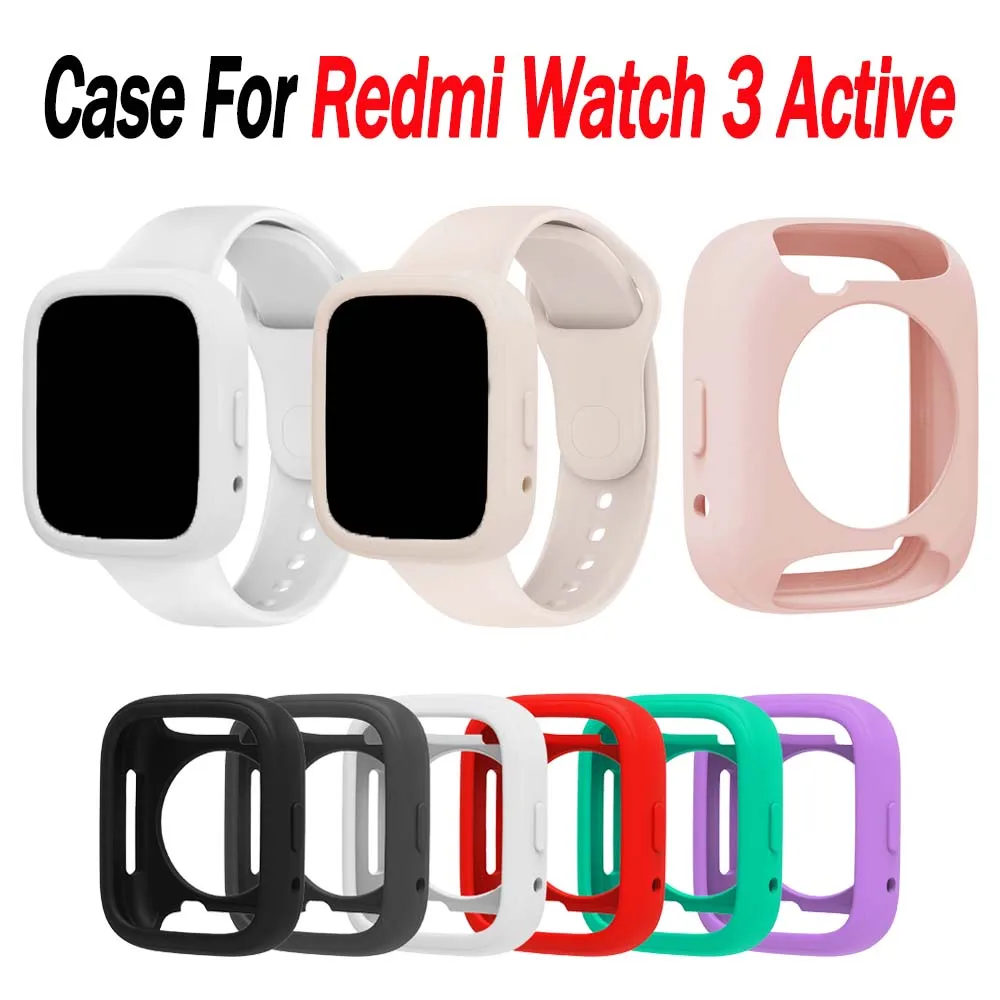 Silikonhülle für Redmi Watch 3, aktive Schutzhülle, Ersatz für Xiaomi Redmi Watch 3, aktive Schutzhülle Image