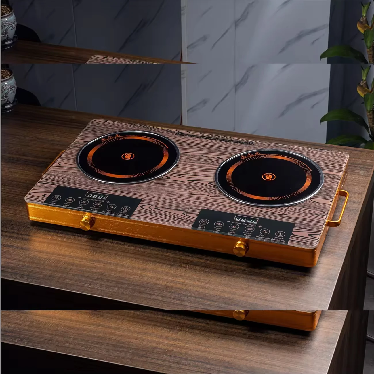 Großhandel 3500W Haushalt Elektroherd Kochplatte Multifunktionale Digital Brenner Induktionsherd Glas Keramik Herd Image