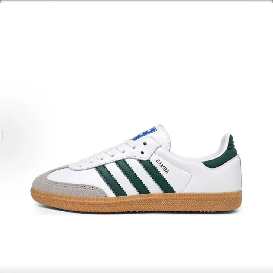 adidas Originals Samba 0G Bequeme, minimalistische, dünne Sohle Robuste Low-Top-Skateschuhe Damen Silber IE3437