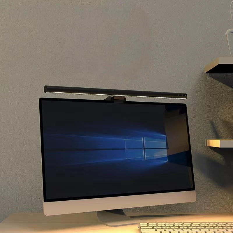 LED-Bildschirm-Hängeleuchte, Augenschutz, Computer-Monitor-Lichtleiste für den Schreibtisch, stufenloses Dimmen, geeignet für Arbeit und Gaming-Tisch