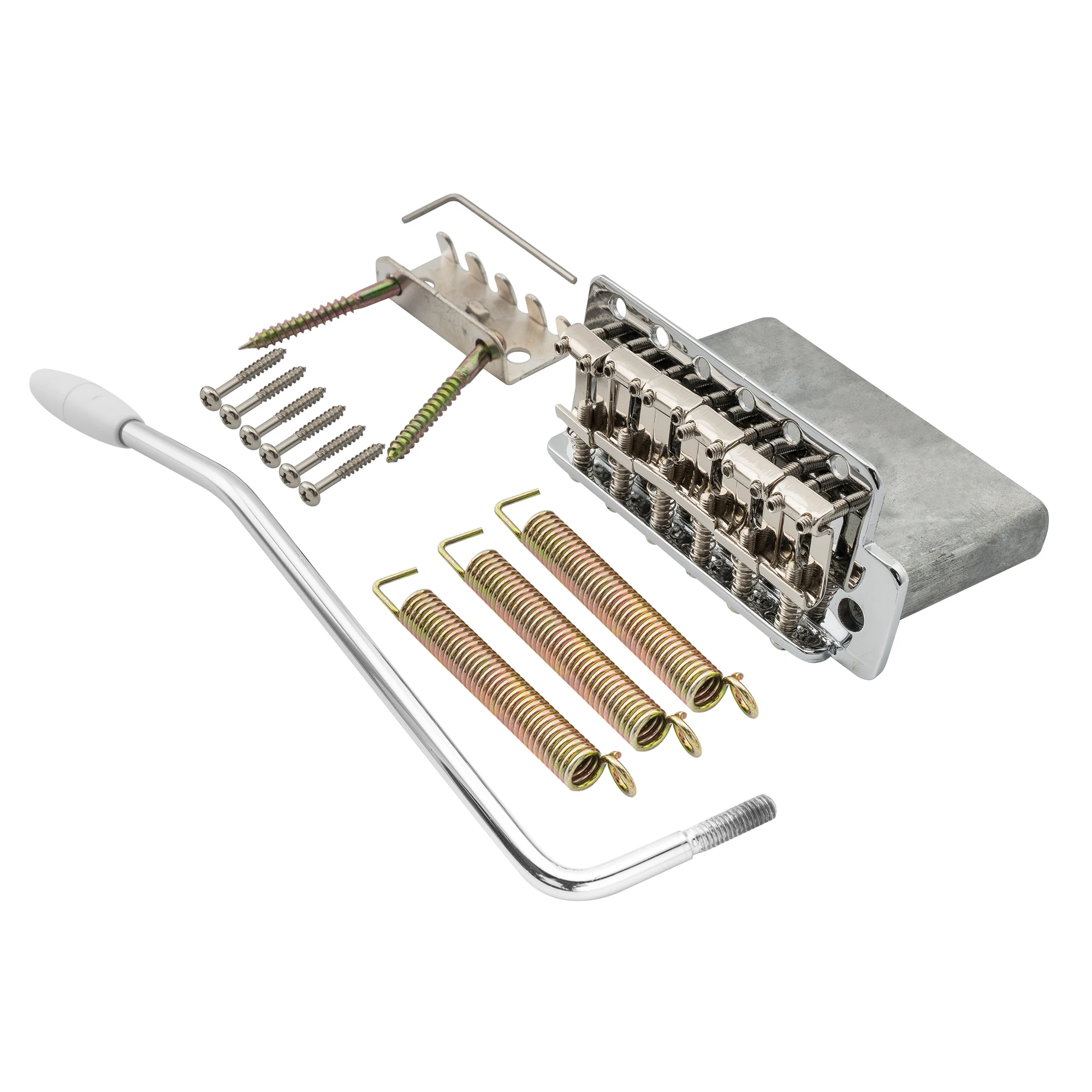 Musiclily Pro Gitarre im Vintage-Stil, 56,5 mm (2–7/32 Zoll), Stahlsättel, Tremolo-Brücke für Vintage Fender American ST-Gitarre