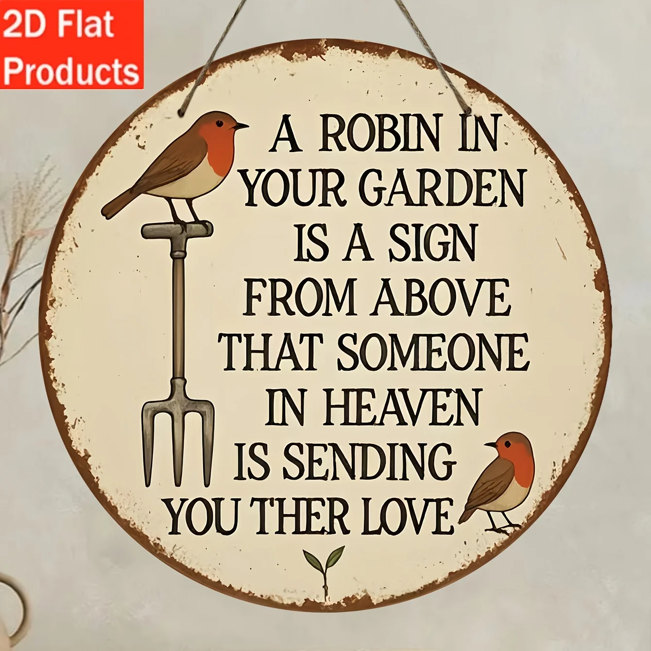 2D flat 1 circular wooden 