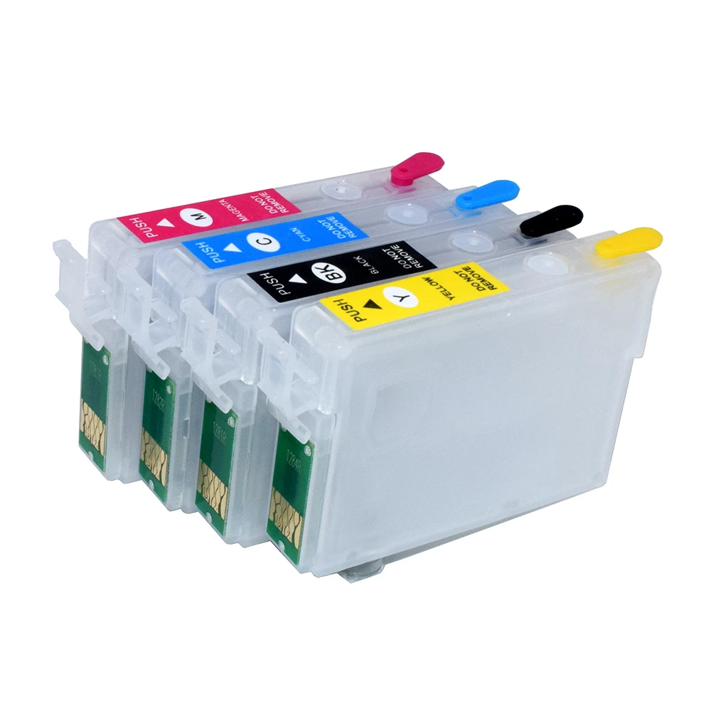 T1271 127 126 xl nachfüllbare Tinten patrone mit Lichtbogen chip für Epson-Mitarbeiter 60 545 645 840 845 WF-3520 3530 3540 7010 7510 7520 Image