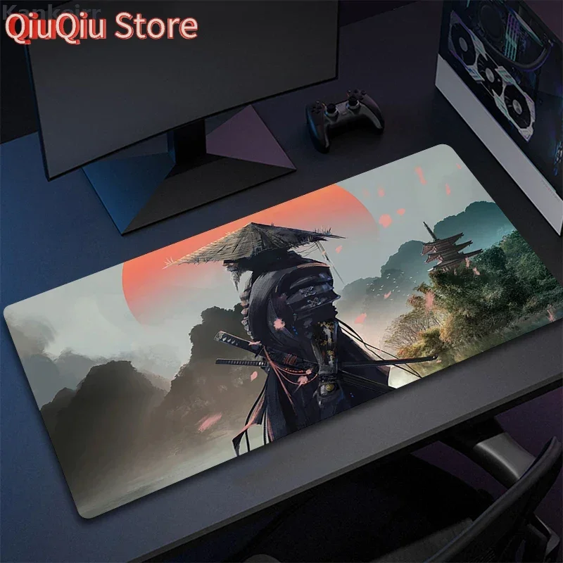 S-Seiros Computer-Mauspad Sekiro Gaming-Mauspad, groß, 900 x 400 HD-Druck, Mauspad, Gamer, XXL-Teppich, PC-Schreibtischunterlage, Tastaturteppich, XL Image