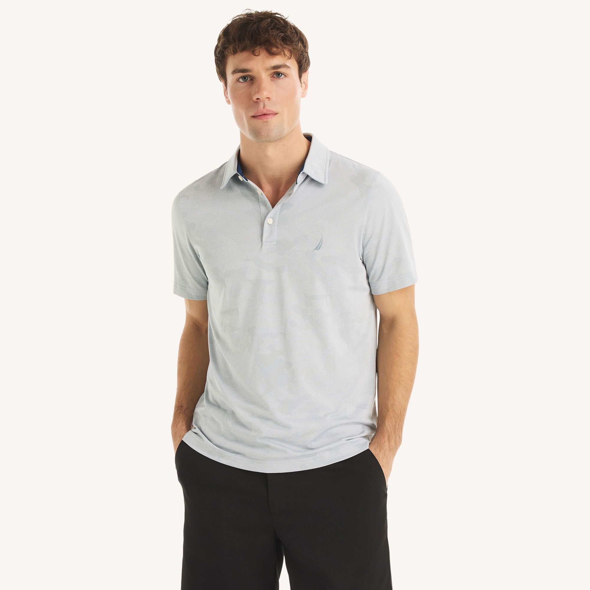 Nautica Men's Camouflage Performance Polo 014 (High Rise), L