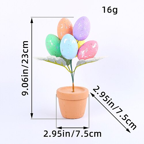Ostereier-Imitat mit Sprenkelmuster, mittelgroßer Pflanztopf, frühlingshafte Tischdekoration, perfekt für Osterdeko und saisonale Dekorationen. Image