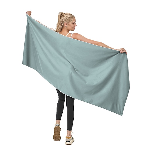 Übergroßes, schnelltrocknendes Mikrofaserhandtuch mit Magnetverschluss, super saugfähig und sandabweisend, perfekt für Strand, Pool, Reisen, Fitnessstudio und Camping Image