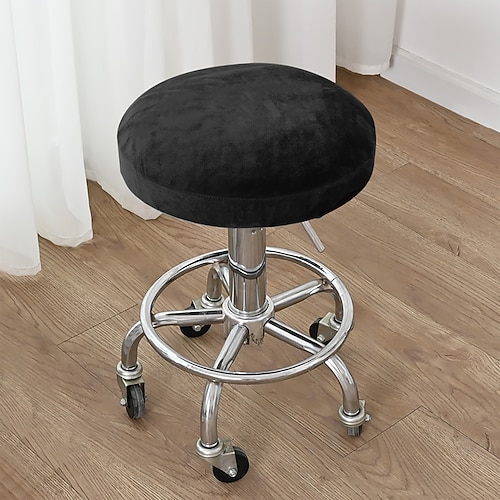 Elastische, bedruckte runde Hockersitzbezüge (1/2/4/6 Stück), weiche Stretch-Stuhlüberzüge für Zuhause, Wohnung, Barhocker Einweihungsdeko Image