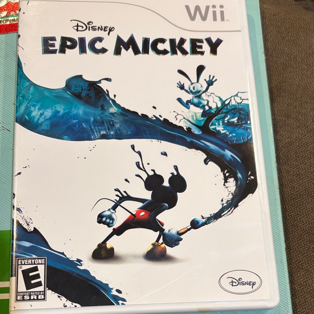 Disney Video Games & Consoles | Disney Epic Mickey Wii Game - Black, Blue, And White | Color: Black/Blue | Size: Os