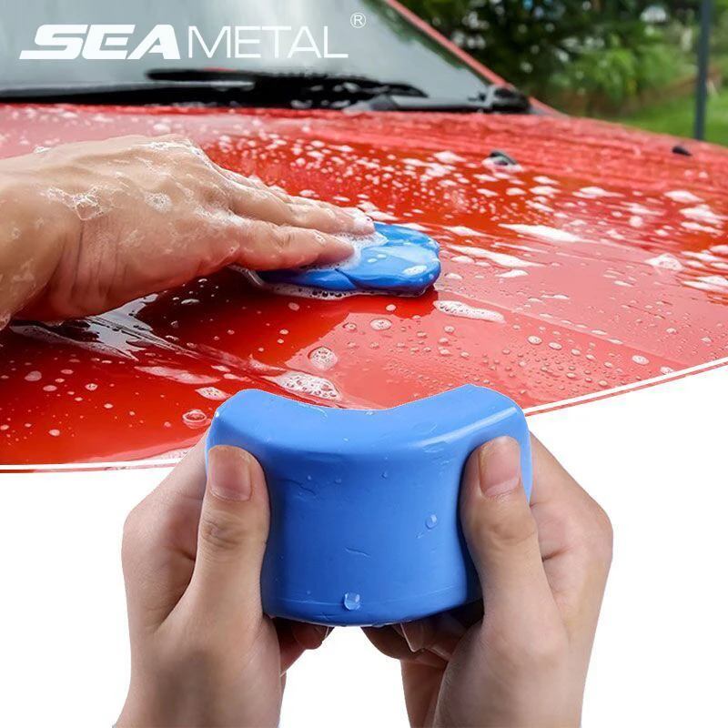 SEAMETAL Car Cleaning Clay Bar Auto Detailing Cleaner Car Magic Clay Bar Fine Medium King Grade Heavy 100g für Autowaschlamm Image