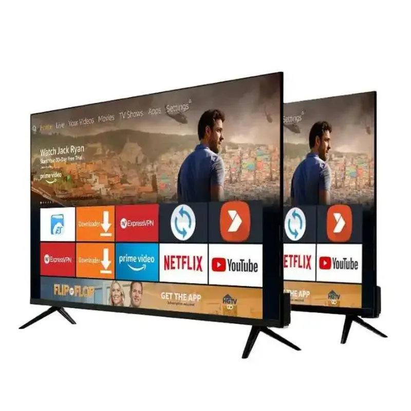 Großhandelspreis 4K Smart TV 50 55 65 75 85 Zoll individuelles Logo OEM unzerbrechlicher LED-Fernseher HD-Definition Image
