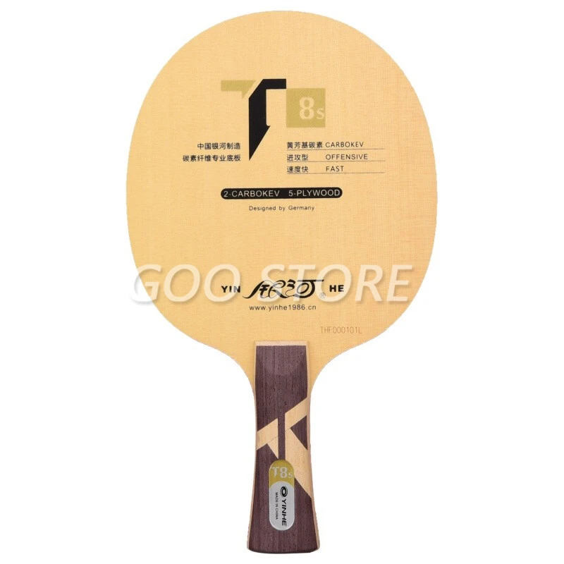 Lama da Ping-Pong originale yinhe Galaxy T-8S T8S (T8s,5 legno + 2 carbonio) Base per racchetta da Ping Pong Raquete