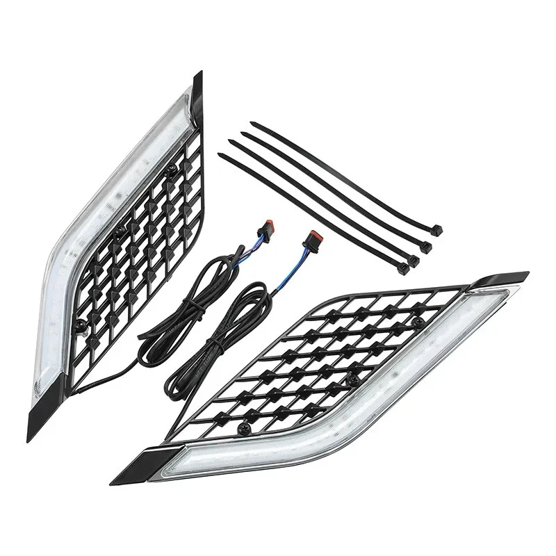 Motorrad LED Kühlergrill Panels Dekoratives Licht Für Honda Goldwing GL1800 DCT Tour 2018-2024 Image