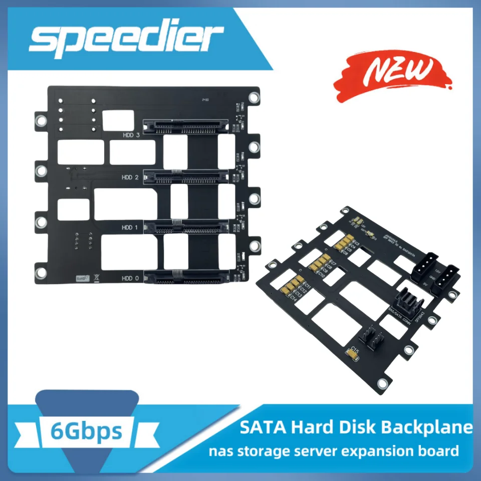 SAS\SATA Festplatte Backplane Nas Storage Server Erweiterungsplatine Tantalkondensator Version Sff8643 Schnittstelle 4 Bays