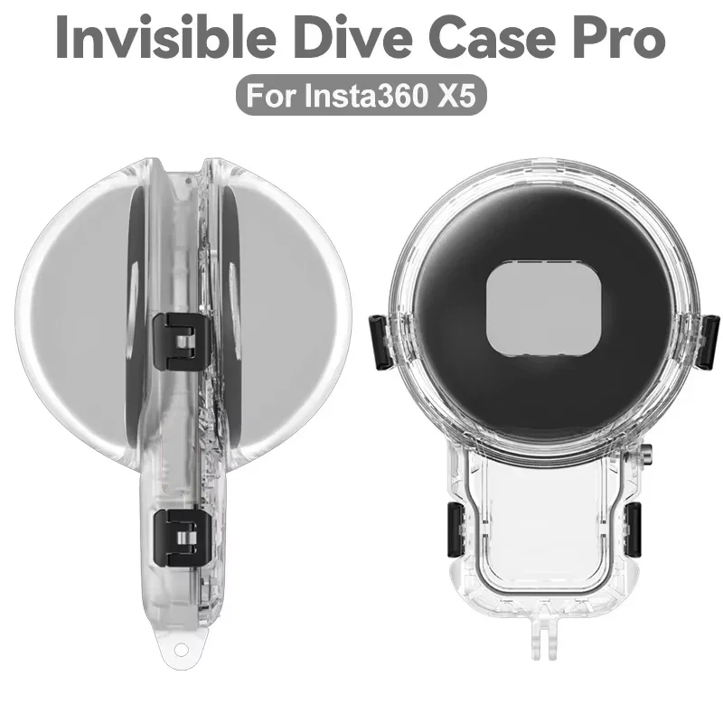 Für Insta360 X5 Unsichtbares Tauchgehäuse Pro 50m Premium Wasserdichtes Gehäuse Unterwasserschale für Insta 360 X5 Zubehör ﻿ Image