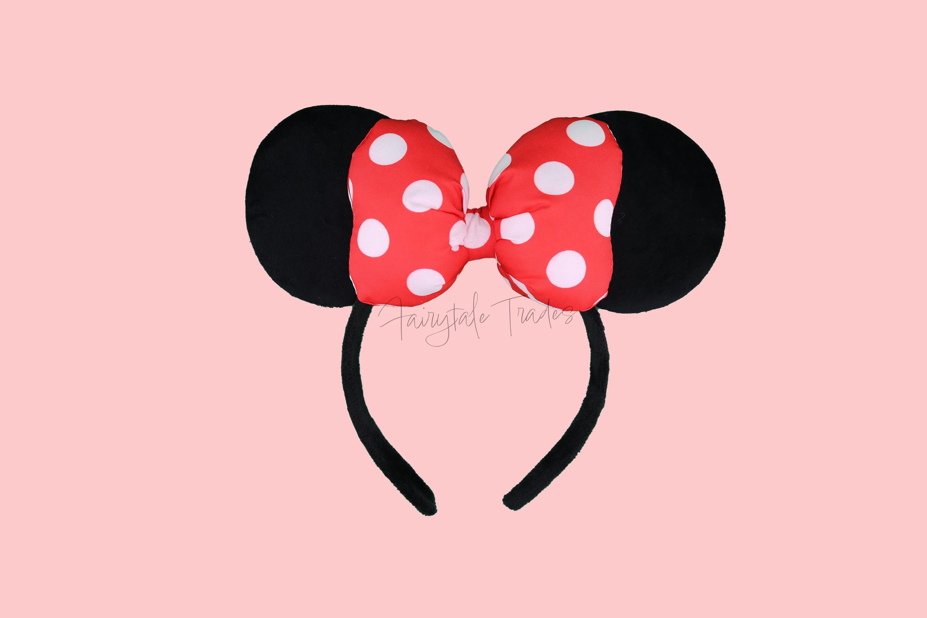 Orecchie da Topolino Orecchie da Minnie Orecchie da Topolino Orecchie da Minnie per bambini Orecchie da Minnie a pois Orecchie con fiocco Disney Minni