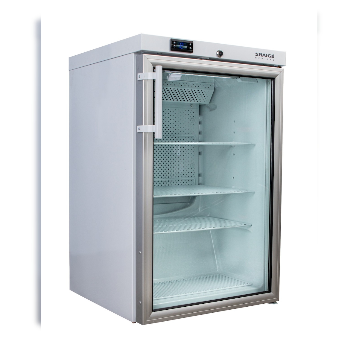 A&S polarny Medikamentenkühlschrank Laborkühlschrank Apotheken-Kühlschrank Glastür +2/+8°C 130L Image