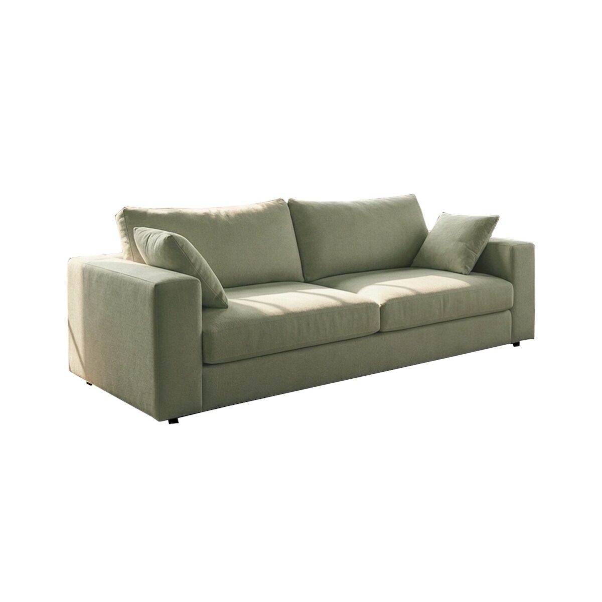 KAWOLA Sofa AMINA 3-Sitzer Stoff grün Image