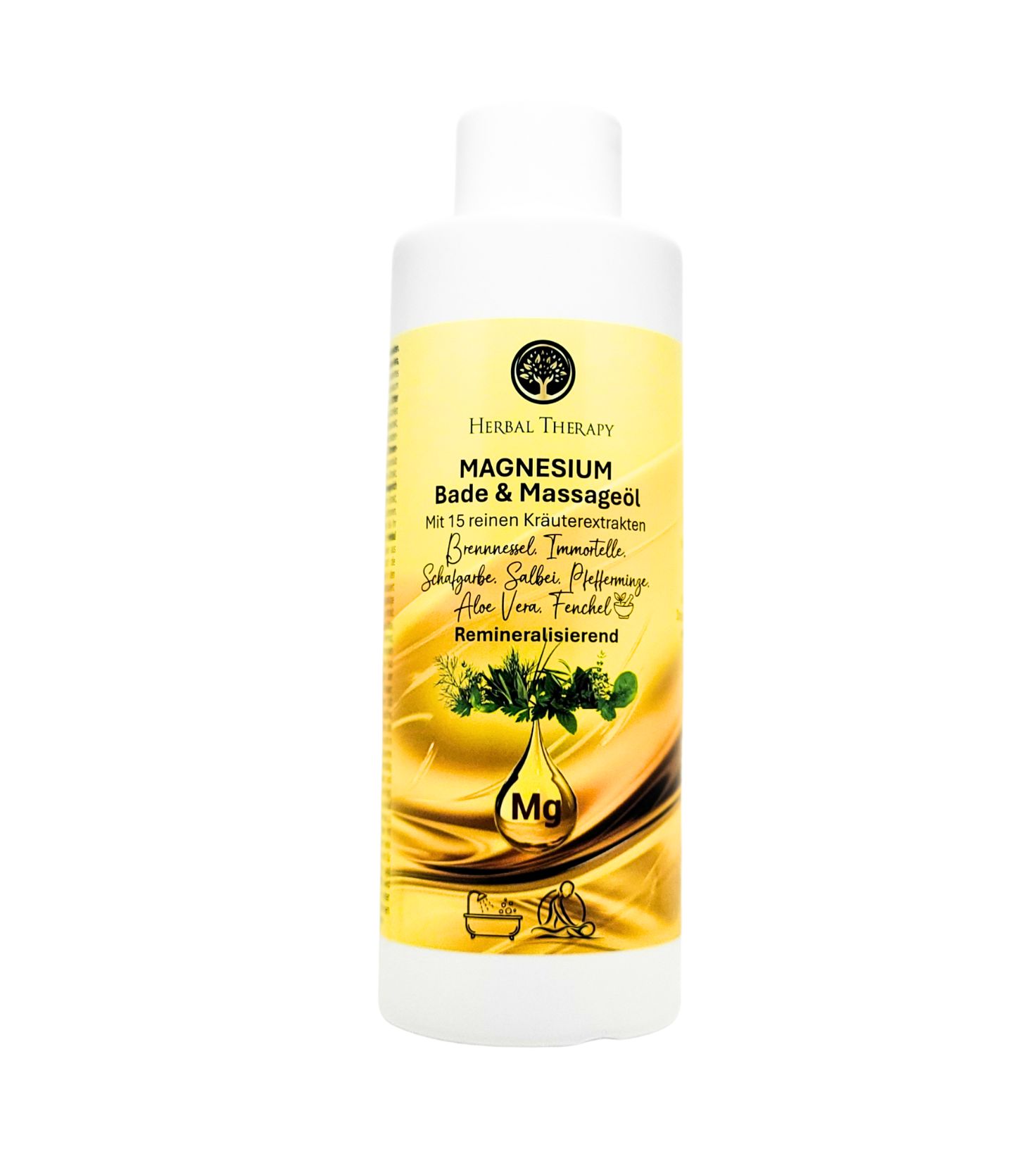 Herbal Therapy Bagno al magnesio + olio da massaggio 1 l Olio