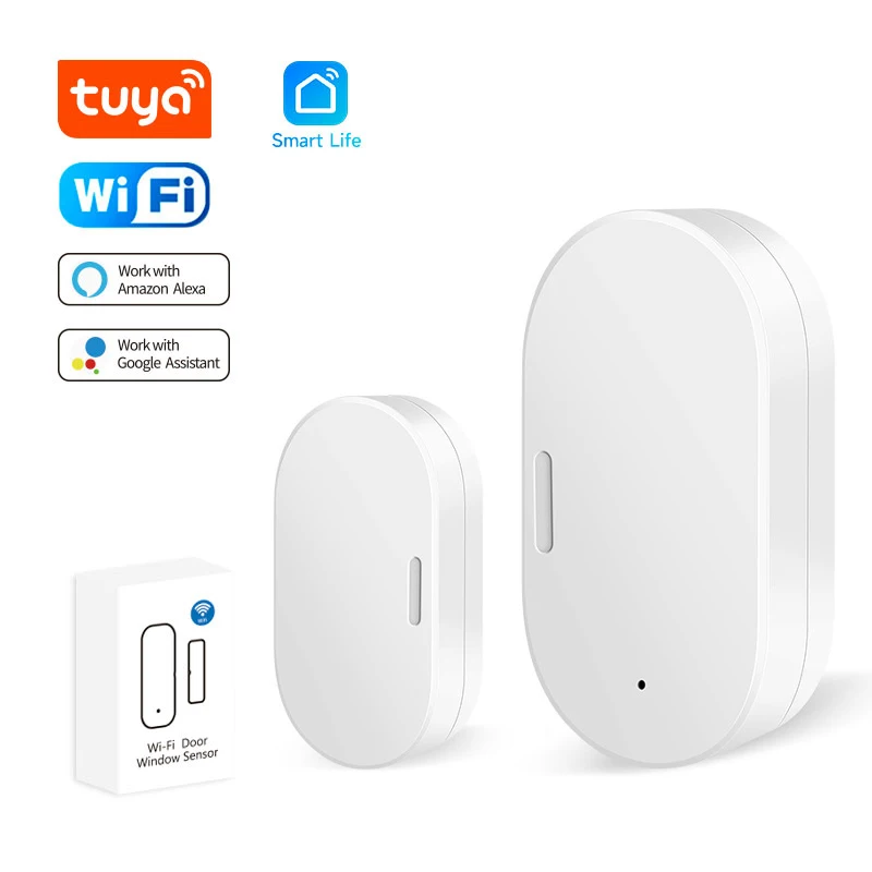 Tuya Zigbee Tür Sensor Fenster Eintrag Sensor Sicherheit Einbrecher Tür Sensor Alarm Smart Leben Magnetische Tür Sensor Alexa Google Hause Image