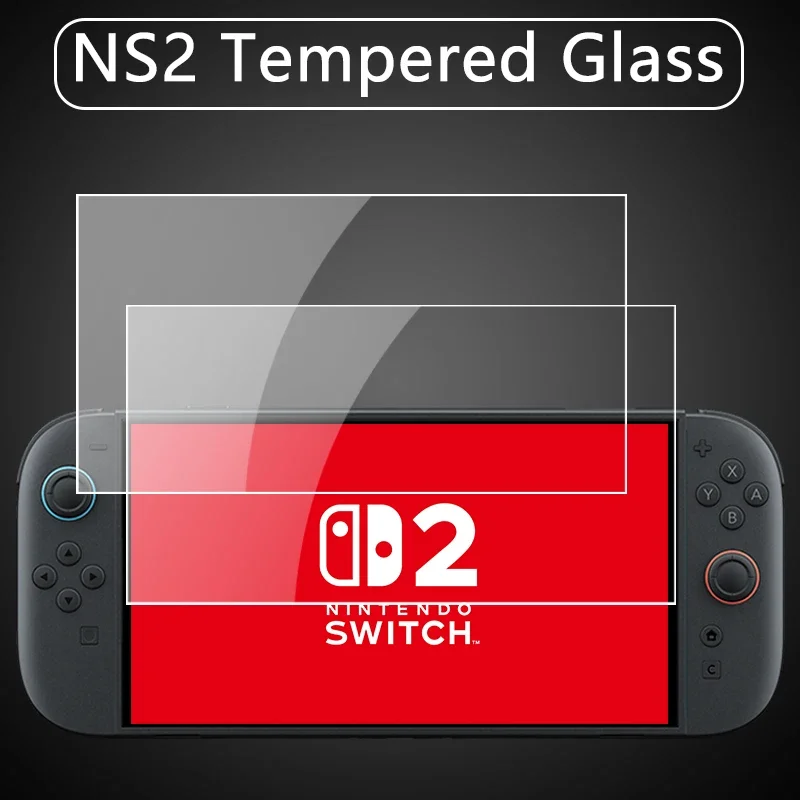Proteggi schermo in vetro temperato HD NS2 per Switch 2 Proteggi schermo in vetro temperato antigraffio HD trasparente 2