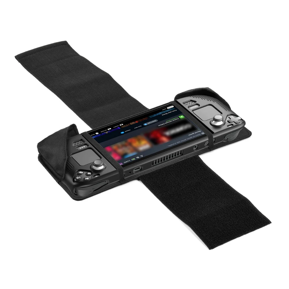 Für Steam Deck Auto Kopfstütze Halterung mit Befestigungs Gurt Spielkonsole Halter Auto Rücksitz Konsole Rack Outdoor Reise Gaming Versorgung Image