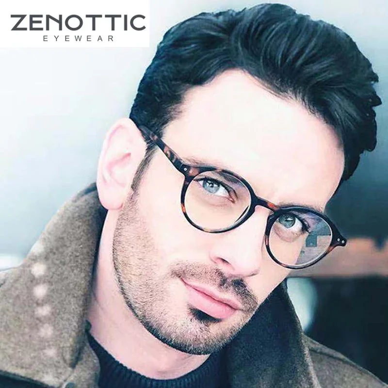 ZENOTTIC 2026 Retro-Lesebrille, Anti-Blaulicht-Blockierung, modische, leichte Brille für Damen und Herren, Dioptrien 0 bis 4,0 Image