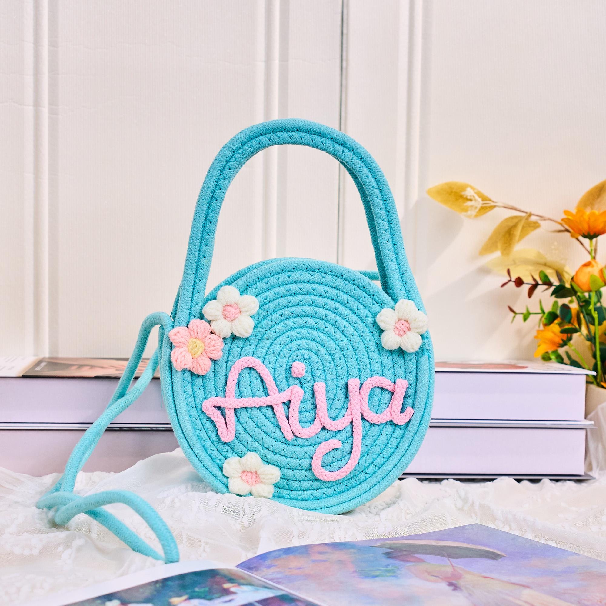 Borsa a mano personalizzata, regali per bambine, borsa personalizzata, borse per bambini, regalo per baby shower, borsa con nome personalizzato, regal