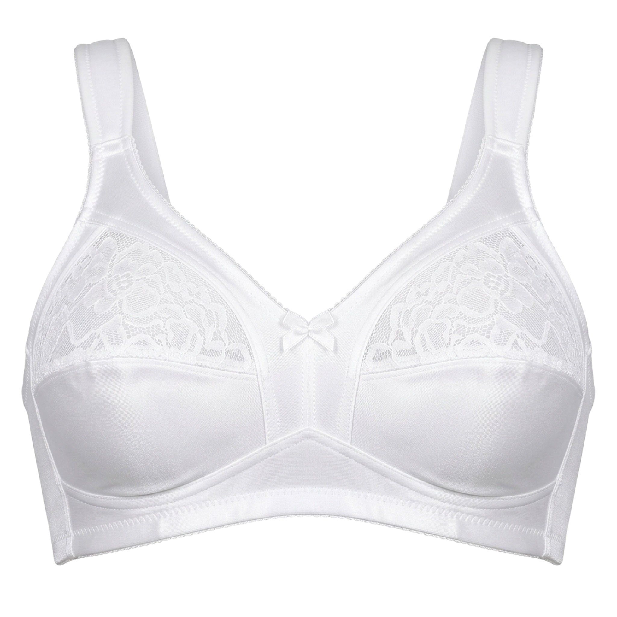 MYSANITY® Reggiseno in Raso e Pizzo Coppa C Senza Ferretto 1 St