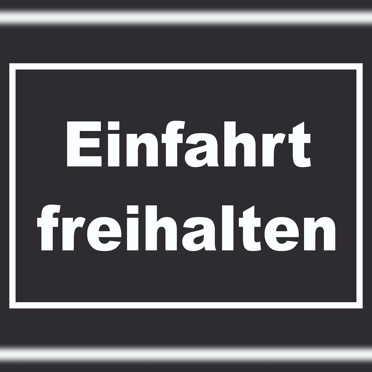 HB-Druck Einfahrt freihalten Schild weiß-schwarz A6 (105x148mm) Image