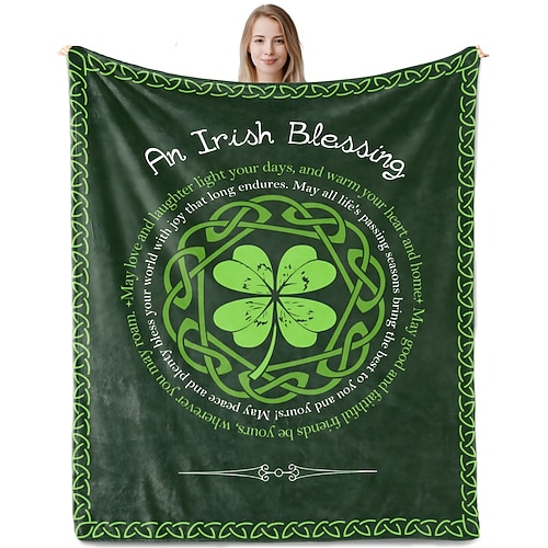 cadeaux irlandais pour la Saint-Patrick (femmes) Couverture de bénédiction irlandaise Sláinte pour hommes, cadeau d