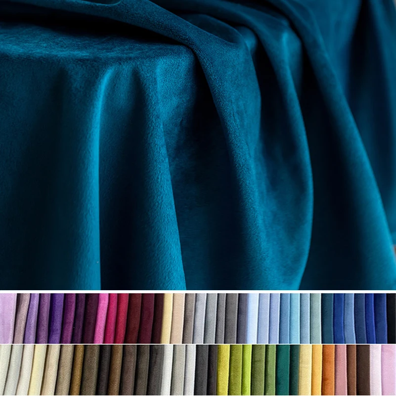 Polsterstoff für Sofas, verdickter niederländischer Samt, kurzer Plüsch für Heimtextilien, Tischdecken, Vorhänge, pro halber Meter